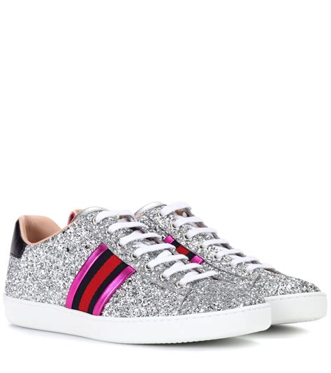 glitter gucci trainers|gucci glitter web sneakers.